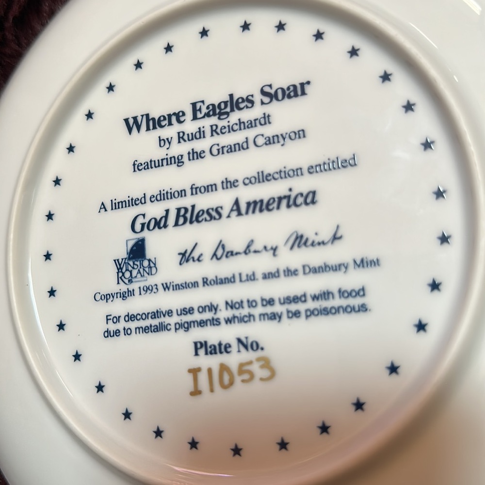 Where eagles soar by Rudi Reinhardt featuring the Grand Canyon a limited edition - Picture 2 of 2